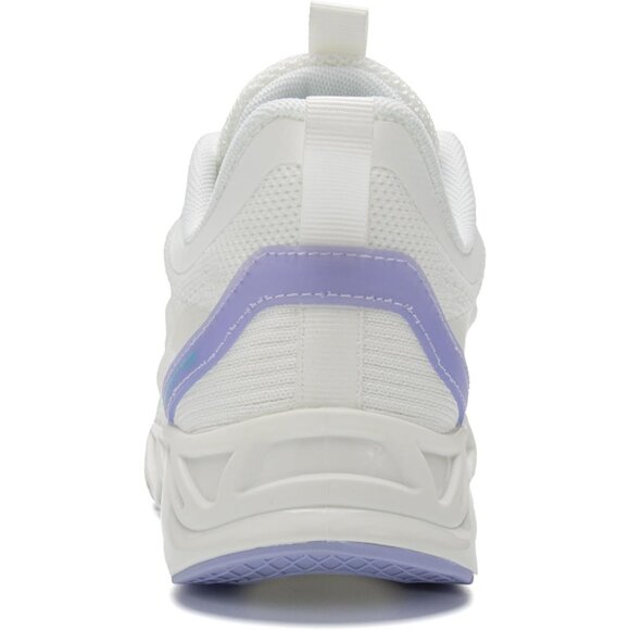Women's White Purple Running Walking Tennis Blade Athletic Sneakers Shoes - Picture 5 of 5